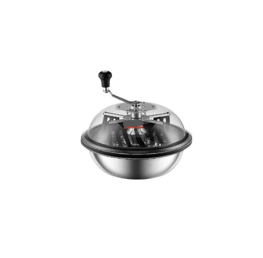 Vevor - Bladkomtrimmer - Rotatiemaaiers - Snoerloos - Handmatige toppentrimmer - met Roestvrijstalen Messen - voor Twisted Spin Cut Clear Dome - Zilver