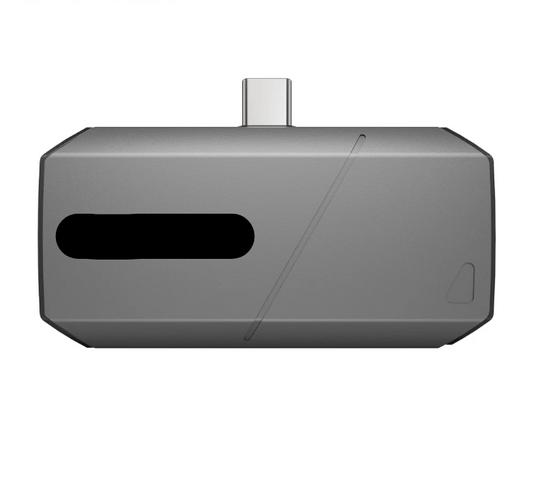 Warmtebeeldcamera - Warmtecamera - Warmtebeeldcamera's - 256x192 Resolutie - 9mm verstelbare focuslens - Infraroodtestrapport - Warmtecamera voor Android - USB-C - Grijs - QUORE