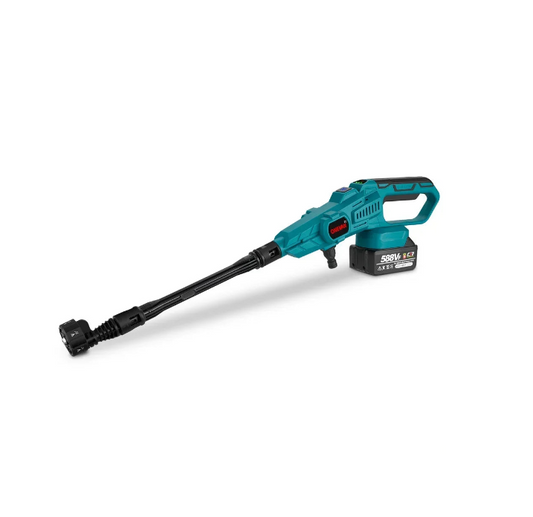 OneVan - Elektrische autowasmachine - Hogedrukreiniger - Terrasreiniger - Elektrisch waterpistool - Borstelloze motor - 6 in 1 - 18V - 3500W - 200Bar - 1 accu - QUORE