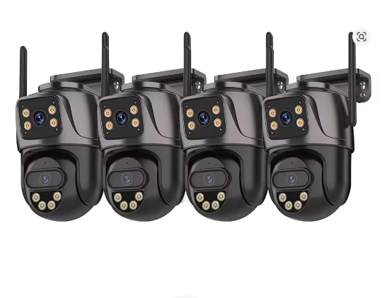 Beveiligingscamera – Camerabewaking – Bewakingscamera – IP-camera – CCTV – 8CH NVR 4PCS 6MP – AI Persoonsdetectie en 270° Pan-Tilt Zoom