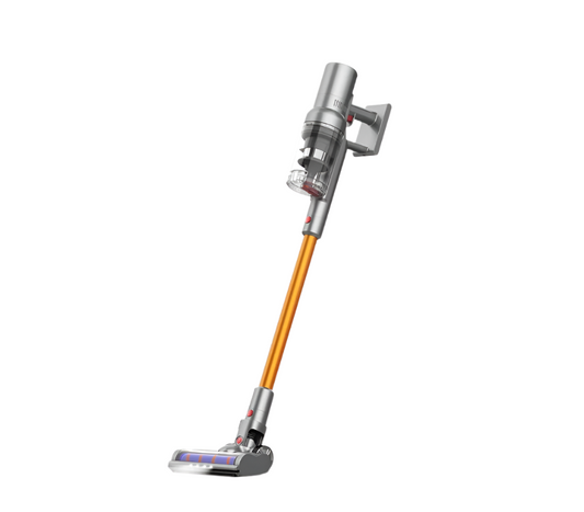Abir - Handstofzuiger met Steel - 27000PA - 240V - Draadloze Steelstofzuiger - Zakloze stofzuiger - Draadloze stofzuiger - Afneembare Kruimelzuiger - Gouden - QUORE