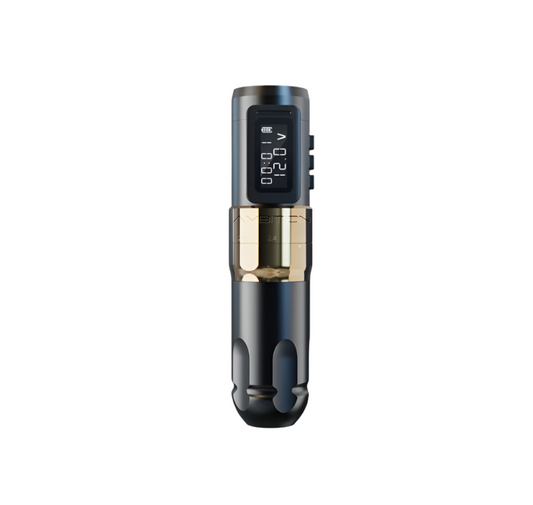Ambition - MARS-U- Tattoo Machine - Tattoo pen - Tattoo Set - Complete set voor beginners & gevorderden - Tattoo Machine Pen - Verstelbare slag 2-4 mm - 1800mAh - 12V - 10500RPM - Goud - QUORE