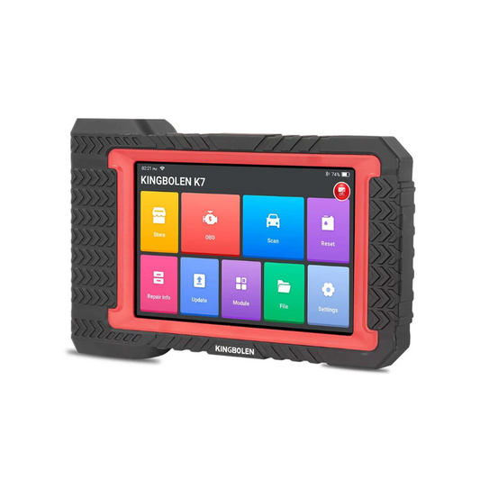 Kingbolen - K7 - OBD2 Scanner - Diagnostic Computer - Fault Removal - Full System Diagnosis - Car Readout Equipment - Car Diagnosis - Car Diagnostic Tool - 28 Resets - Global Version - Black