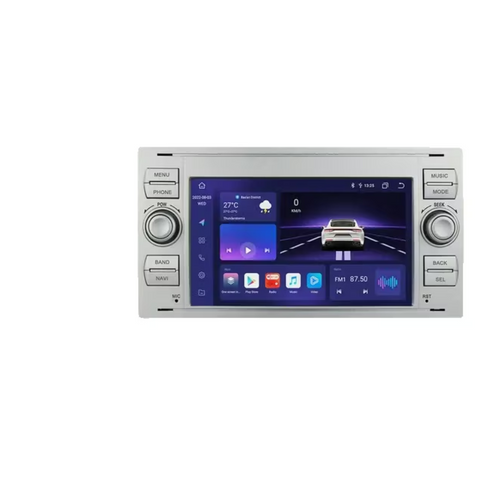 Auto Multimedia Speler - Voor Ford Focus 2007 - 1GB16GB - Carplay Scherm - Navigatiesysteem Auto - Multimedia Autoradio - Zilver