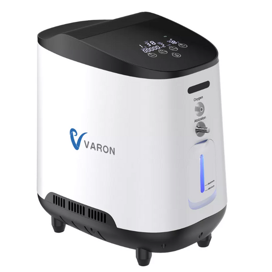 Zuurstofconcentrator - Oxygen Concentrator - Zuurstof Generator - Zuurstofpomp - Luchtreiniger - Pollen - Zuurstof - Laag bedrijfsgeluid - 1L-7L - Wit - QUORE