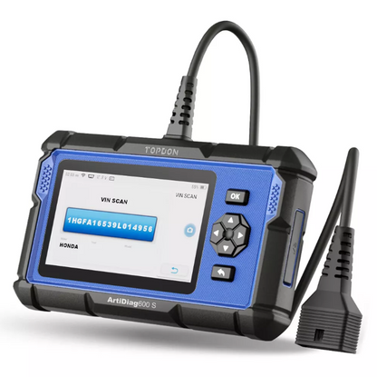 Topdon - OBD2 Scanner - Diagnose Computer - Smart Diagnostic Tool - Fout Verwijderen - Professionele Auto Diagnose Tool - ABS Airbag Olie EPB DPF TPMS BMS Reset - Zwart