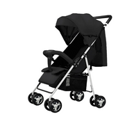 kinderwagen - 3 in 1 Draagbare Kinderwagen - Jogging buggy - Baby kinderwagen - Kinderwagen - Runner - Lichtgewicht kinderwagen - Baby Trolley - Reiswagen voor pasgeboren baby's - Zwart