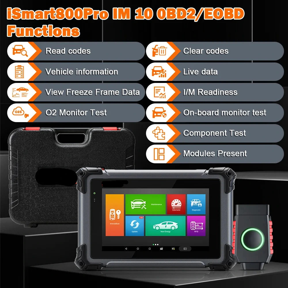Autodiagnose Tool – Sleutelprogrammering – Diagnose Scanner – APK Scanner – 7 Inch Touchscreen – 40+ Functies – 7200mAh Batterij