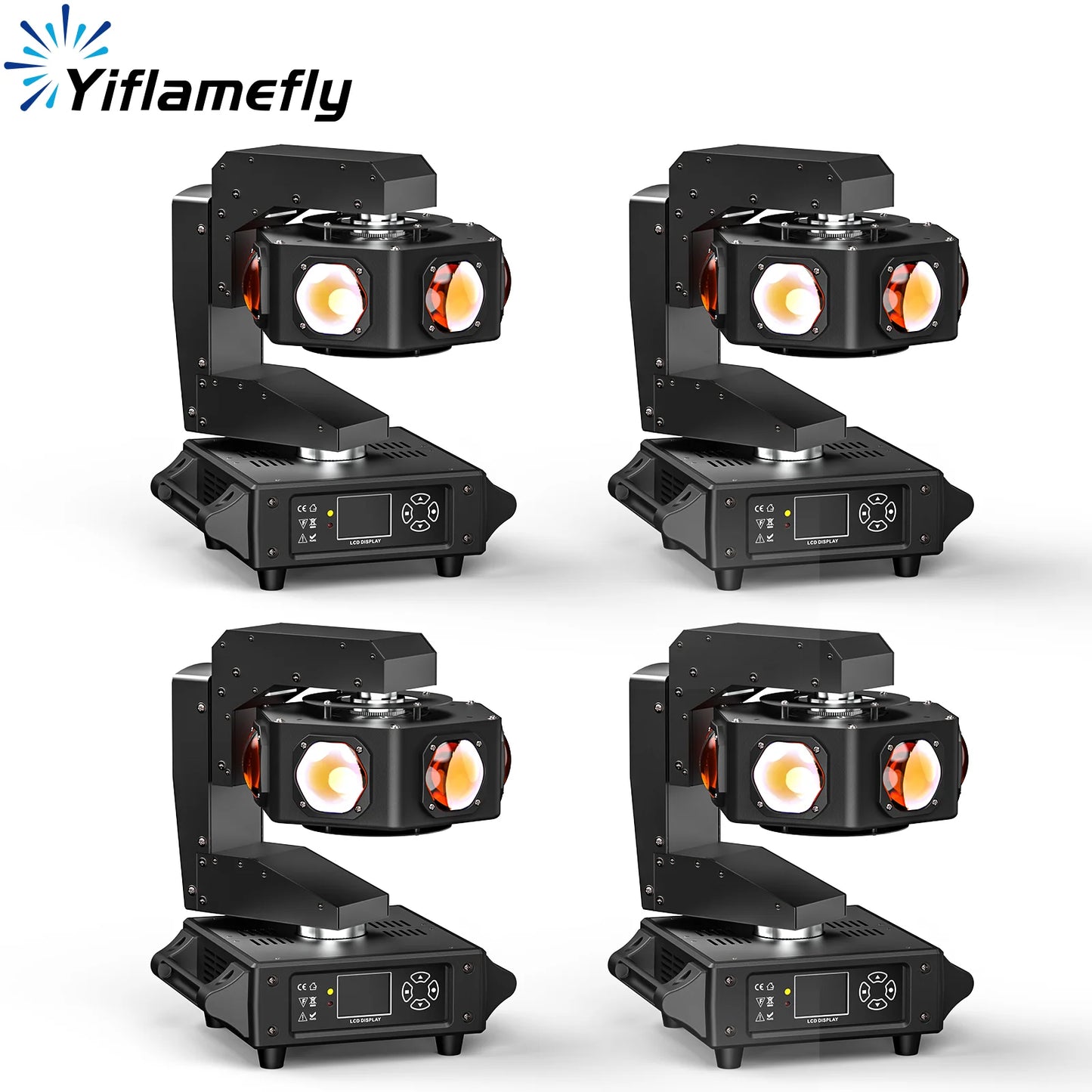 Moving Head – Movinghead – Discolamp – Podiumverlichting – DJ Verlichting – 4 Stuks 240W RGBW LED’s – 360° Oneindige Rotatie - QUORE