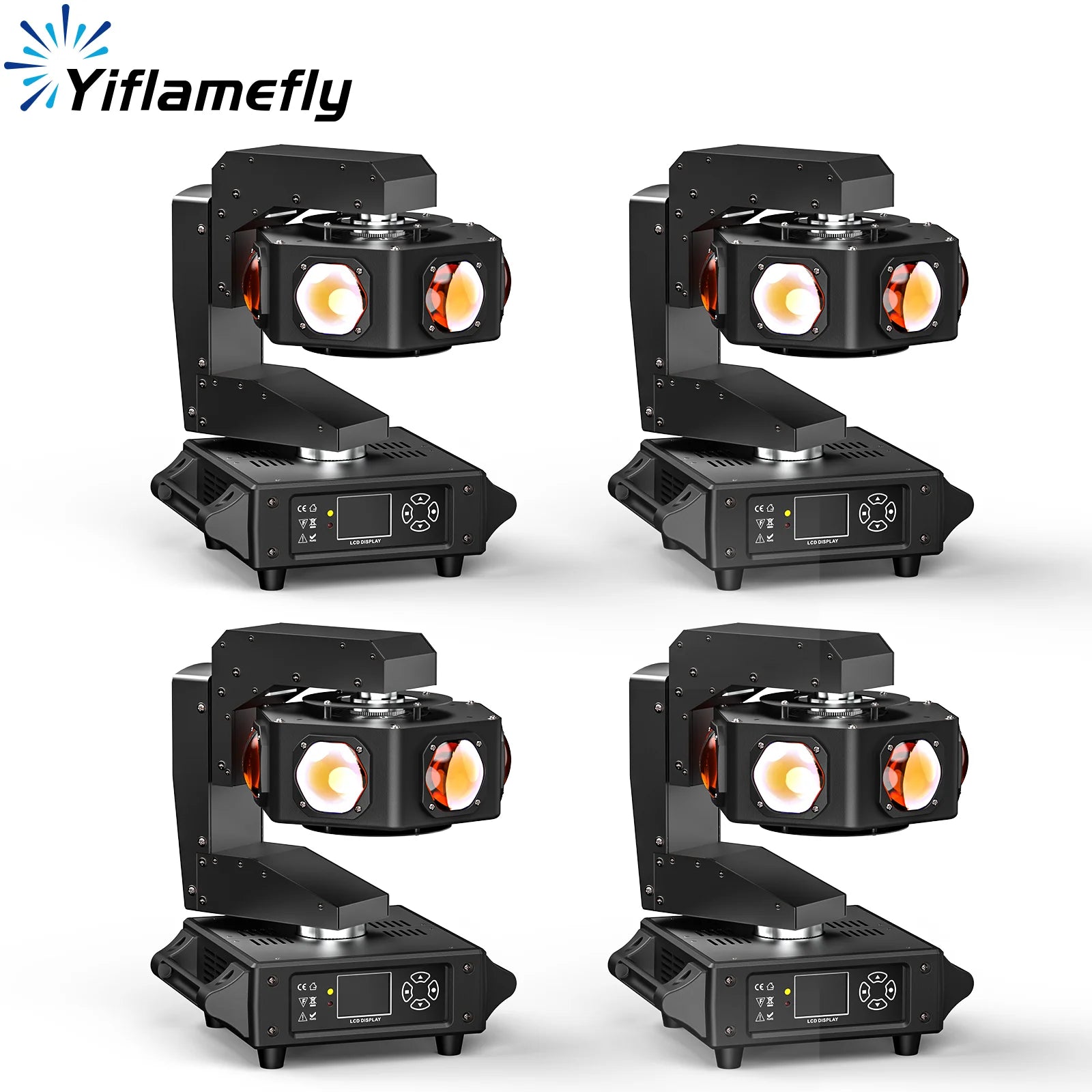 Moving Head – Movinghead – Discolamp – Podiumverlichting – DJ Verlichting – 4 Stuks 240W RGBW LED’s – 360° Oneindige Rotatie - QUORE