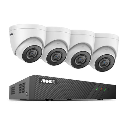 8-kanaals Beveiligingssysteem – NVR Systeem – IP Camera Set – CCTV Beveiligingskit – Netwerk Videosurveillance – 5MP Weerbestendige Camera’s – Ingebouwde Microfoon & Nachtzicht 30m