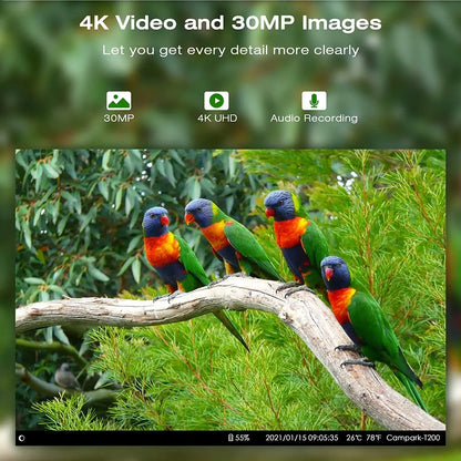 Wildcamera – Jachtcamera – Trailcamera – Wildlife Camera – Buitencamera – 4G Verbinding – 36MP & 4K Video