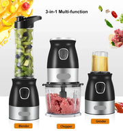 Meat Grinder - 500W - Meat Grinder - Food Processor - Personal Mini Blender Mixer - Juicer Dryer - 800ml Mincer - 25000rpm