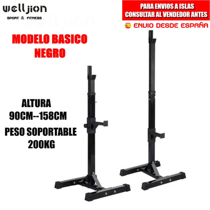 Multi-function Rack Holder for Bar and Pesas | Adjustable Squat Rack of Muscle Squats