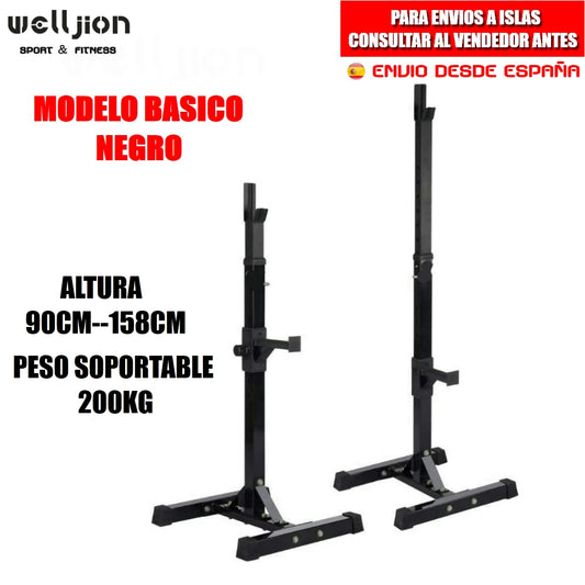 Multi-function Rack Holder for Bar and Pesas | Adjustable Squat Rack of Muscle Squats