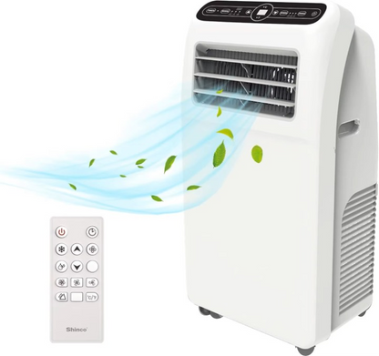 Mobiele Airco - Draagbare Airconditioning - Mini-Airconditioning - met Uitlaatslang - voor Koeling - Ventileren - Ontvochtigen - 12000 BTU - 3.5 kW - 30m² - 44.3 x 34 x 83 cm - Wit