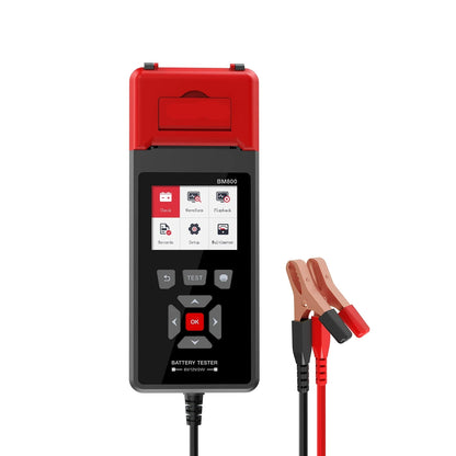 Professionele Auto Accutester – Batterijtester – Accu Analyzer – Laadsysteem Tester – Startvermogen Checker – Direct Printen – Kleurenscherm