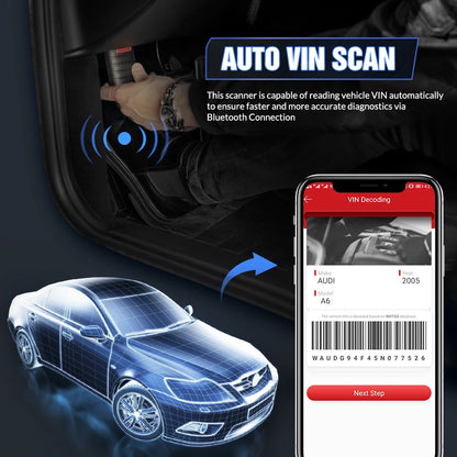 OBD2 Scanner – Diagnose Tool – Auto Uitlezer – Foutcode Lezer – Bluetooth Verbinding – Volledige Systeemdiagnose – Onderhoudsdiensten - Hete Versie 1-kabel