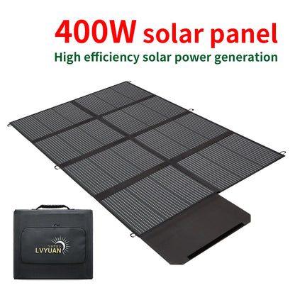 Zonnepaneel – Draagbaar Solar Panel – Opvouwbaar Zonnepaneel – Powerbank Oplader – Offgrid Energie – 400W Hoog Vermogen – Weerbestendig & Lichtgewicht