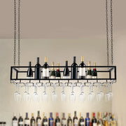 Wine Glass Rack - Hanging Wine Glasses - Hanging Wine Glass Holder - Hanging Wine Glass Rack - 7kg - Black