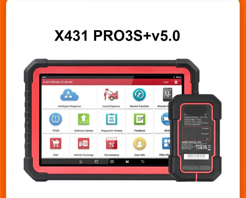 Autodiagnose Tool – Auto Scanner – Diagnoseapparaat – OBD Scanner – Foutcode Uitlezer – 10.1 Inch Scherm – 37+ Resetfuncties
