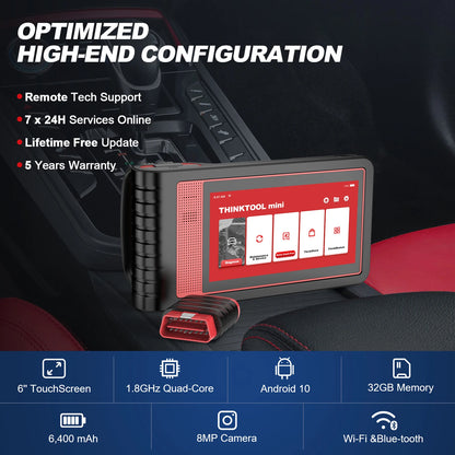 OBD2 Diagnose Tool – Auto Scanner – Fehlerdiagnose – Motor Tester – Onderhoud Reset – ABS Remsysteem – Accubeheer - QUORE