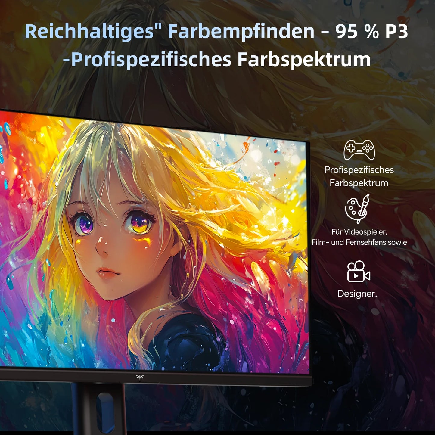 Gaming Monitor – Scherm – Beeldscherm – Computermonitor – Monitor – 24 Inch – QHD 2560x1440 – 180 Hz Verversingssnelheid - QUORE