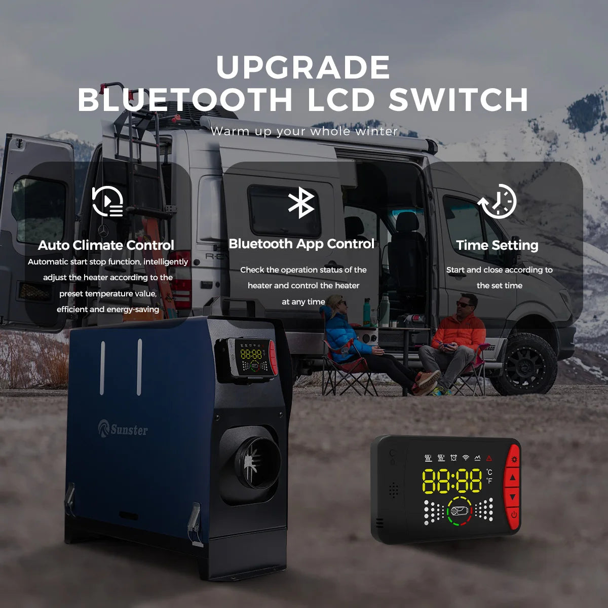 Dieselkachel – Dieselverwarmer – Mobiele Kachel – Caravan Kachel – Compact Formaat – 5 Liter Tank – Intelligente Thermostaat