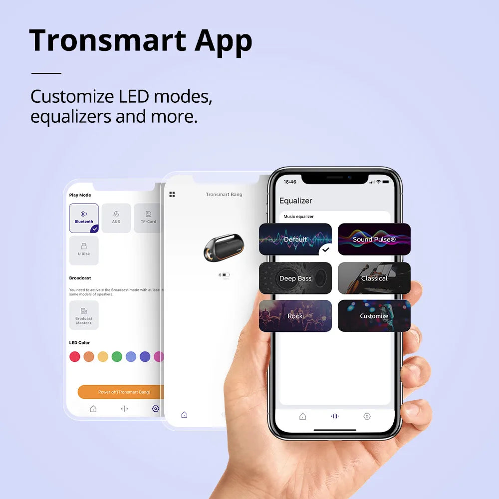 Tronsmart - Speaker - Bluetooth Speaker Wireless - Bluetooth Speaker Waterproof - with Lossless Hi-Res Audio, Heavy Bass, App Control, Portable Handle, 2023