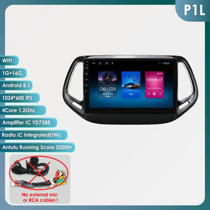 Autonieuwsysteem – Android Autoradio – Multimedia Speler – 2DIN Scherm – GPS Navigatie – 7 Inch IPS Display – CarPlay & 4G Connectivity