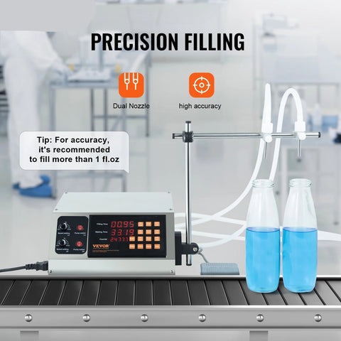 Vloeibare vulmachine - Vulautomaat - Trechter - Vulmachine Vloeistof - 30-4000ml - met Digitale Besturing - voor Melk Water Wijn Drank