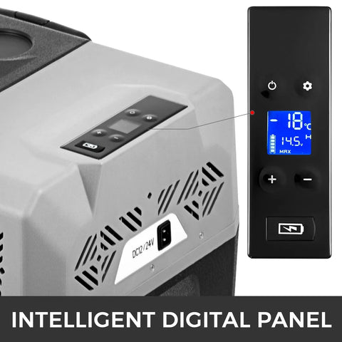 Draagbare Koelbox – Mobiele Koelbox – Campkoeler – Auto Koelbox – 50 Liter – Temperatuurbereik -20°C – Digitale Bediening