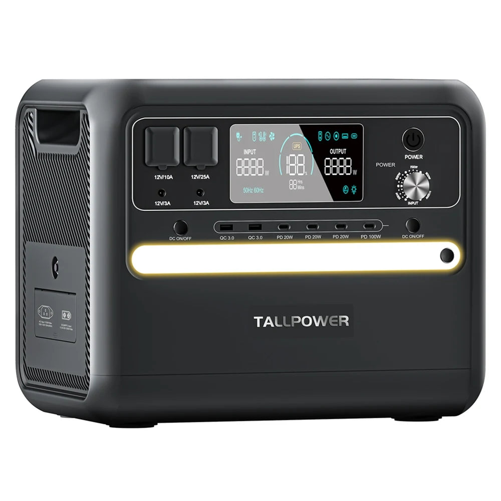Draagbare Power Station – Mobiele Stroomvoorziening – Noodstroom – Energieopslag – 2160Wh Capaciteit – 2400W Output - V2400