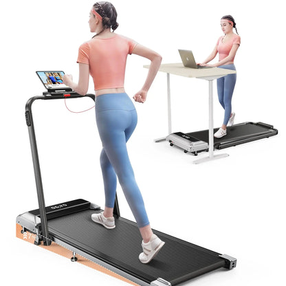 Loopband – Looptrainer – Fitnessapparaat – Hardloopband – Wandelband – Inklapbaar Ontwerp – 2,5 HP Motor - QUORE