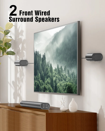 Soundbar – Draadloze Speaker – Home Cinema Geluid – 5,25 Inch Subwoofer – Aluminium-Magnesium Drivers
