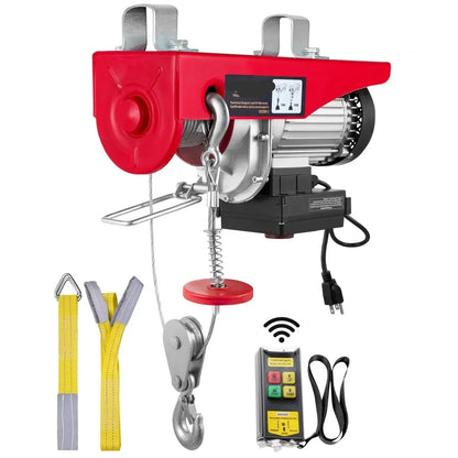 Takel - Lier - Winch - Kabeltakel - Elektrische - 1000kg - Draadloze Hijslier met Afstandsbediening voor Garage, Boot, Werkplaats en Meer