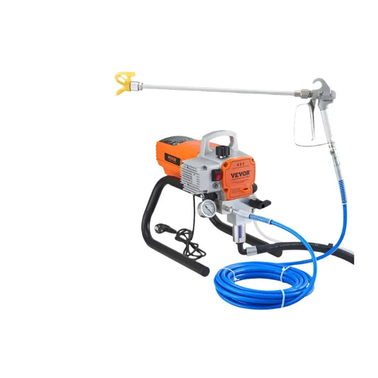Vevor - Elektrische Verfspuit - Verfspuit - 1800W - Regelbare Spuitdruk - Muurverfspuit - Oranje - QUORE
