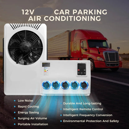 Elektrische Dakairconditioning – Dakairco – Camper Airco – Vrachtwagen Koeling – 12V Aansluiting – Stil <55 dB - QUORE