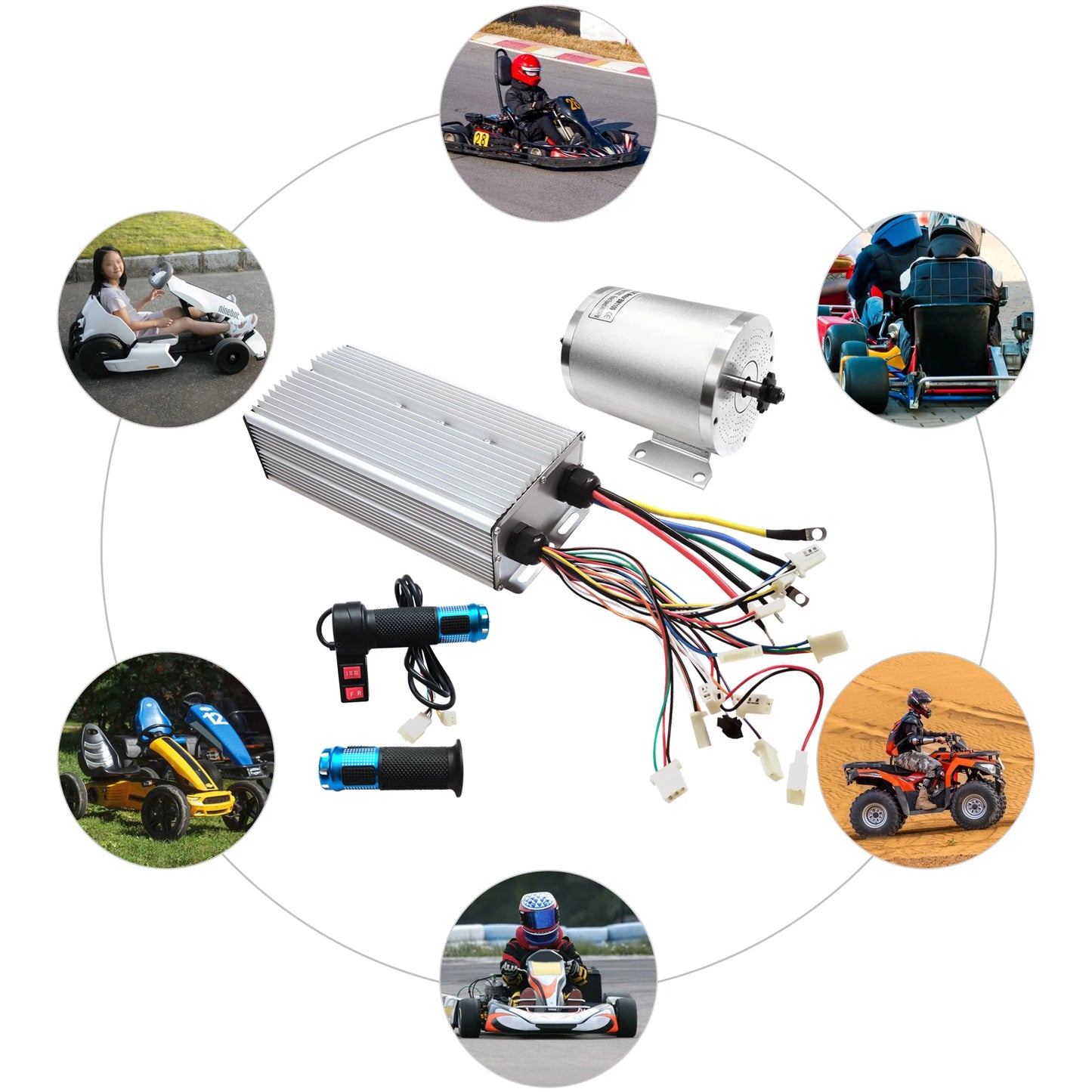 Brushless Motor Kit – Motor Upgrade – Elektrische Fiets Motor – Scooter Motor – Stil En Krachtig – 3000 Watt – Aluminium Behuizing
