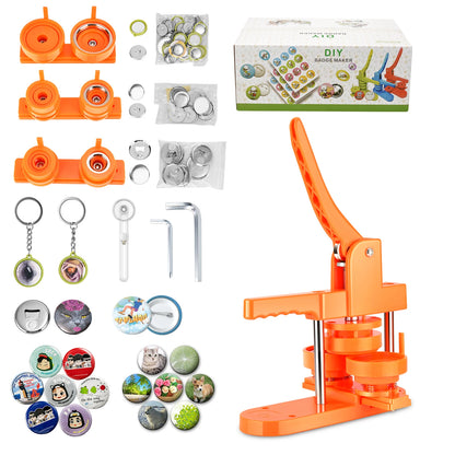 Knop Maker Machine - Knopenmachine - knop Badge Maker - Badge   Pin Maker - handmatige machine - 25Mm, 32Mm, 58Mm - Purple