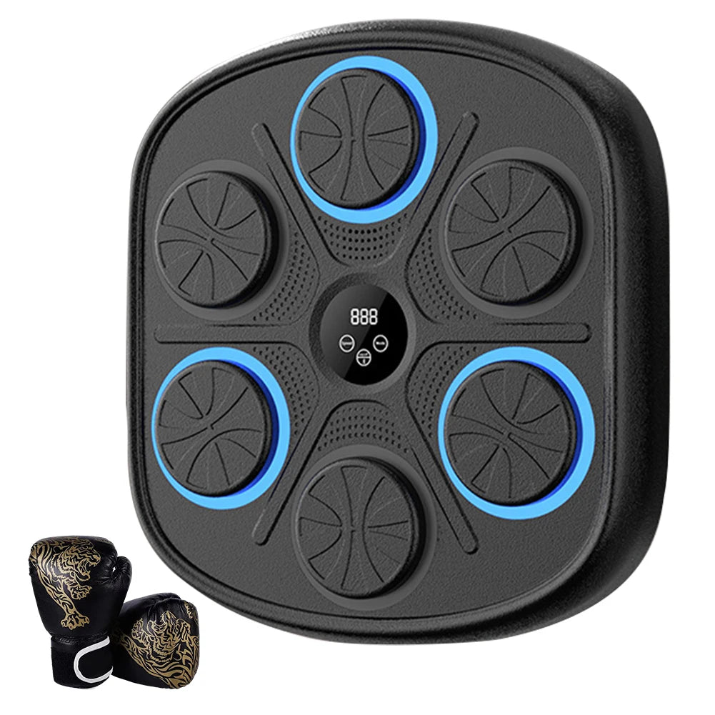 Music Boxing Machine Bluetooth Punching Training Equipment BT Link Boxing Wall Target Workout Machine for Home Exercise Gym
