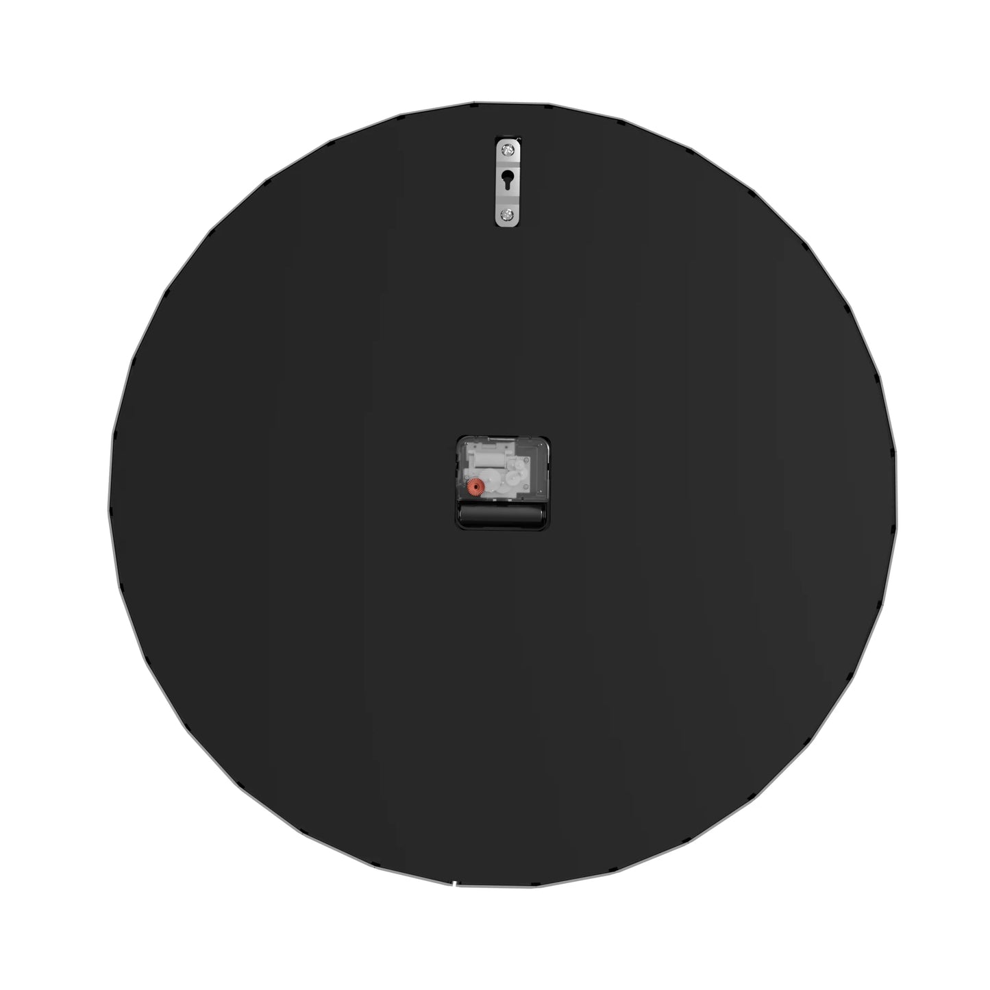 Ronde Wandklok – Kristallen Klok – Spiegelklok – Diamant Effect Klok – Zilveren Wandklok – Quartz Uurwerk – 60 cm Diameter