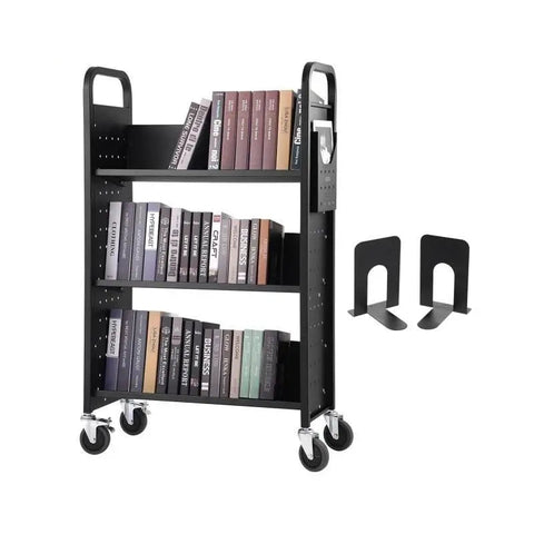 Boekenkasten - Boekenplank - Opbergrek Organisator - 4-Tier - Houten Boekenplank - Zes-Layer Sling Boekenkast - voor Kinderkamer Speelkamer Kleuterschool Kinderdagverblijf - Boek - Zwart