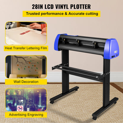 Snijmachines - Vinyl Cutter Plotter - Graveermachine - met Onderstel - 34inch - Snijplotter Machine - Vinylsnijder - Inclusief Software, Starterkits, Instelbare Snelheid en Snijdruk