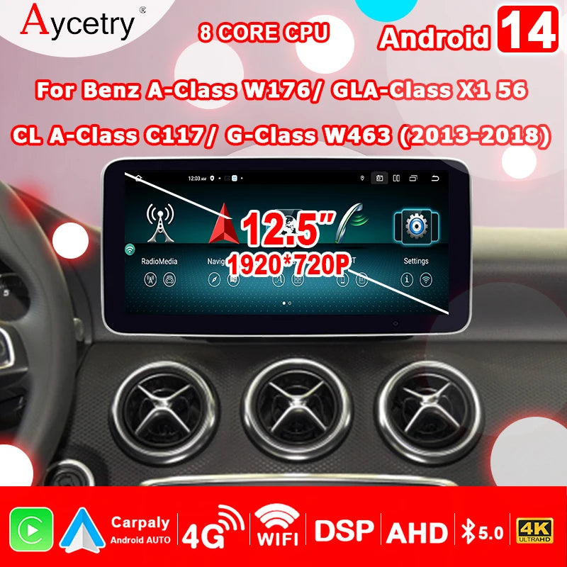 2DIN Multimedia Autoradio – Android 13 Navigatiesysteem – Carplay Auto Stereo – Bluetooth Speler – 10,25 Inch Touchscreen – Snapdragon 8-Core Processor – 128 GB Opslag