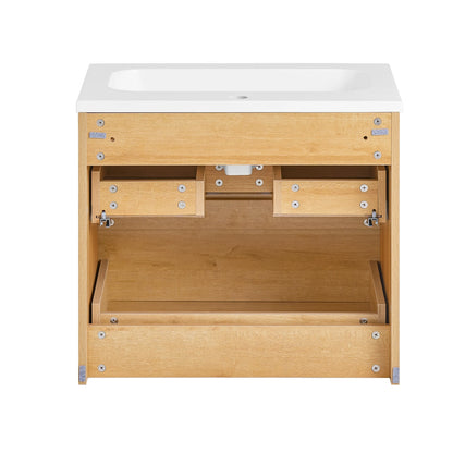 Badkamermeubel – Wastafelmeubel – Onderkast – Wastafelonderkast – Badmeubelkast – Compact 61x54x46 cm – Hoogwaardig PB(E1) en Keramiek