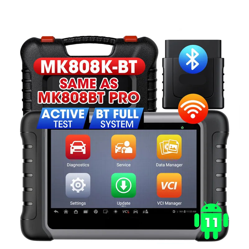 OBD2 Scanner – Auto Diagnose Tool – Foutcode Uitlezer – Diagnosetool – Bi-Directionele Communicatie – 150+ Automerken – Android 11