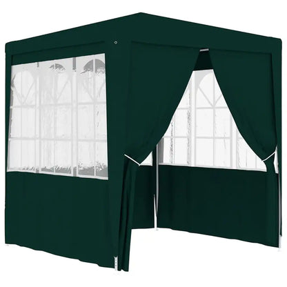 Paviljoen – Tuinpaviljoen – Partytent – Buitentent – Tuinent – Overkapping – Waterdicht – Robuust Stalen Frame - 2.5 x 2.5 m - Groen