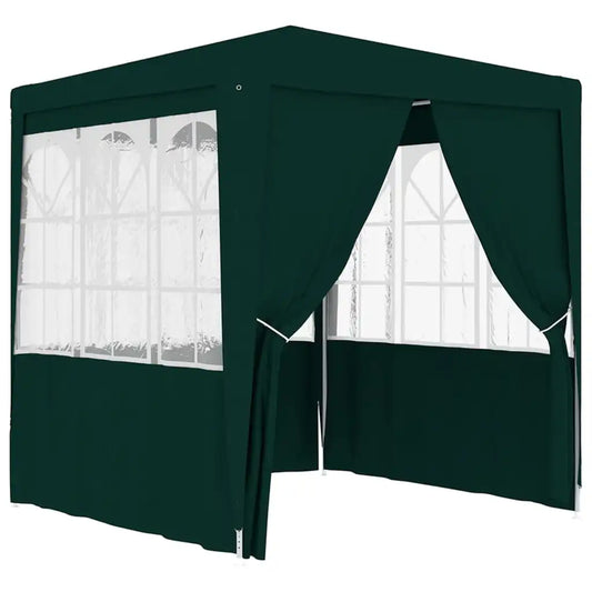 Paviljoen – Tuinpaviljoen – Partytent – Buitentent – Tuinent – Overkapping – Waterdicht – Robuust Stalen Frame - 2.5 x 2.5 m - Groen