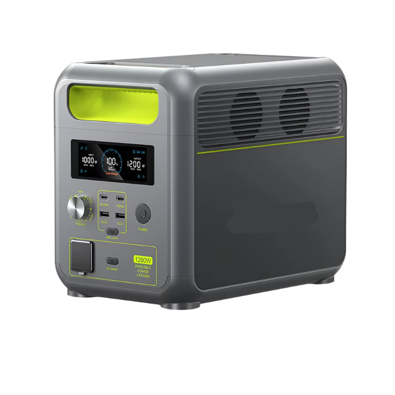 Powerstation - Generatoren - Aggregaat - Stroomgenerator - Generator - 1200W - 1024Wh Capaciteit - Draagbare Power Station - LiFeMnPo4 Batterij – 3 LED Lichtmodi – 7 Uitgangen – BMS Bescherming